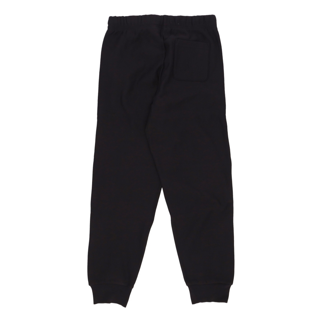 pantalone tuta felpato uomo american script jogging BLACK