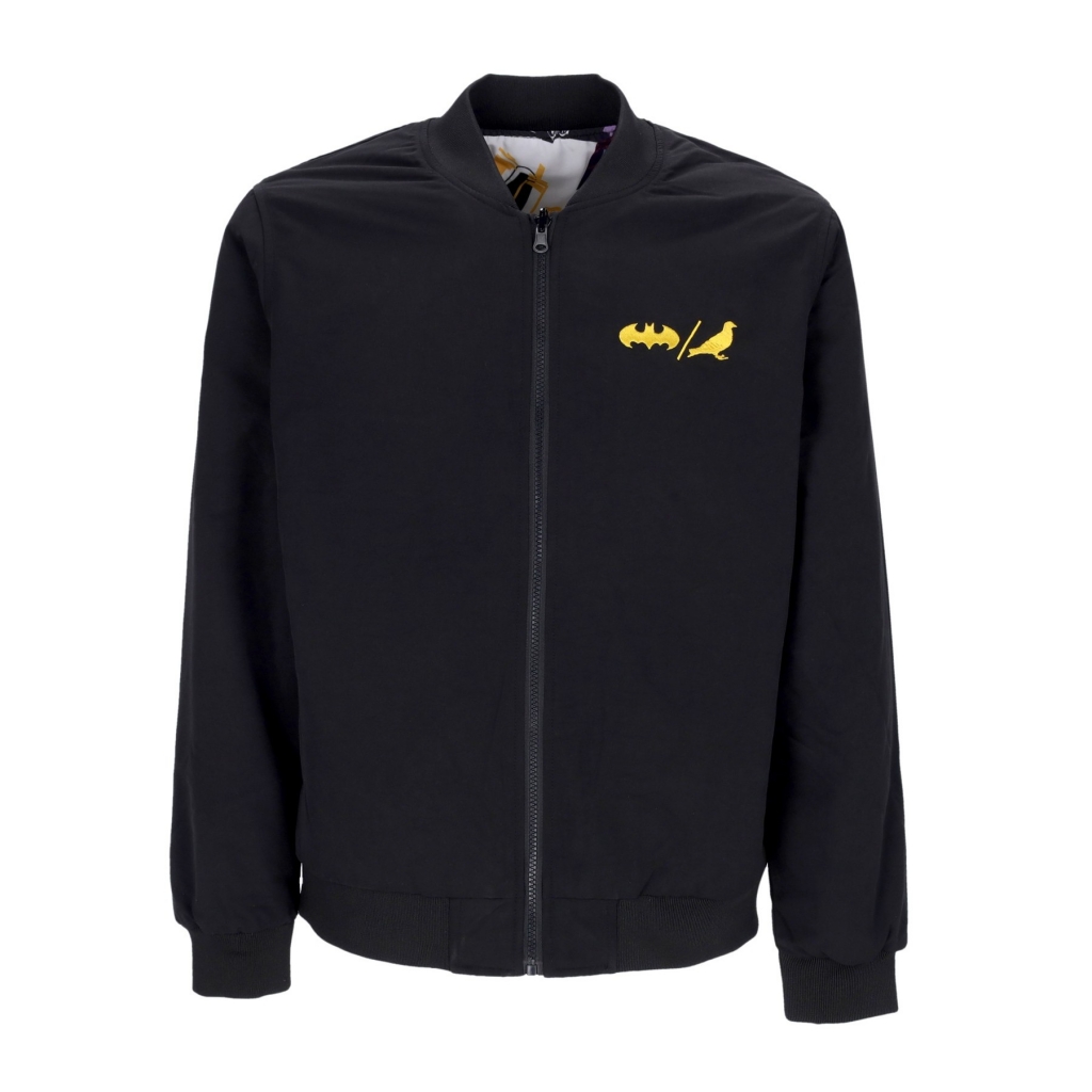 giubbotto uomo  reversible bomber jacket x batman BLACK