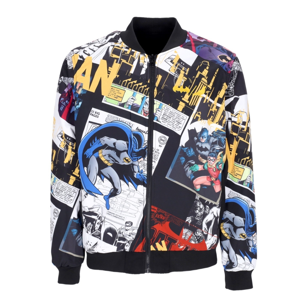 giubbotto uomo  reversible bomber jacket x batman BLACK