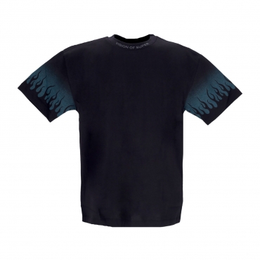 maglietta uomo negative flames tee BLACK/BALSAM GREEN