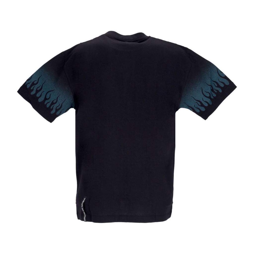 maglietta uomo negative flames tee BLACK/BALSAM GREEN