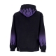 felpa cappuccio uomo negative flames hoodie BLACK/PURPLE