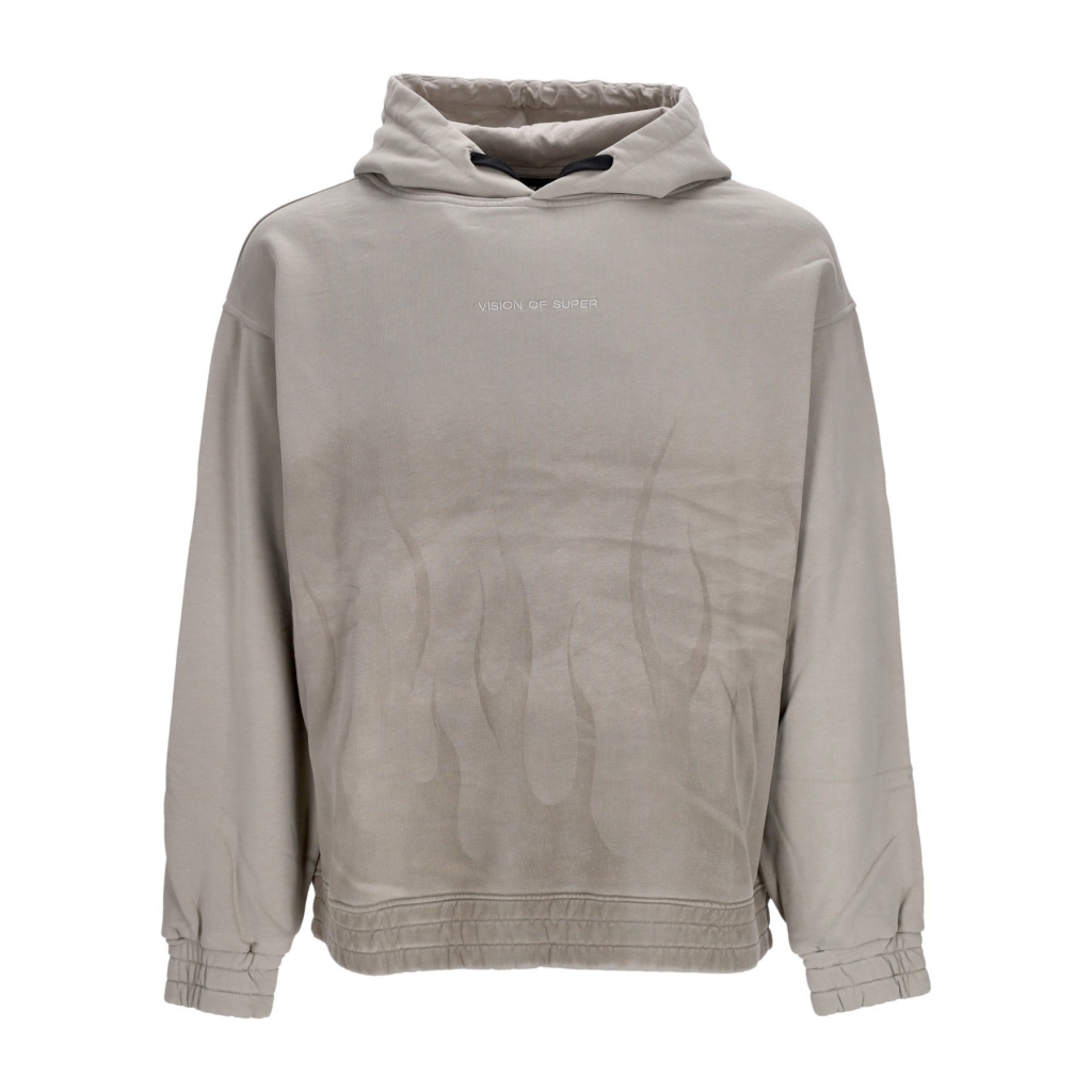 felpa cappuccio uomo corrosive flames hoodie LONDON FOG