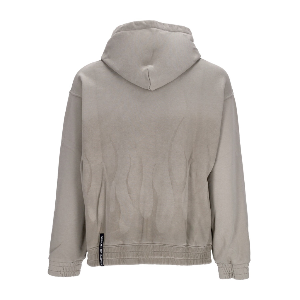 felpa cappuccio uomo corrosive flames hoodie LONDON FOG