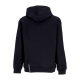 felpa cappuccio uomo rock mouth print hoodie BLACK