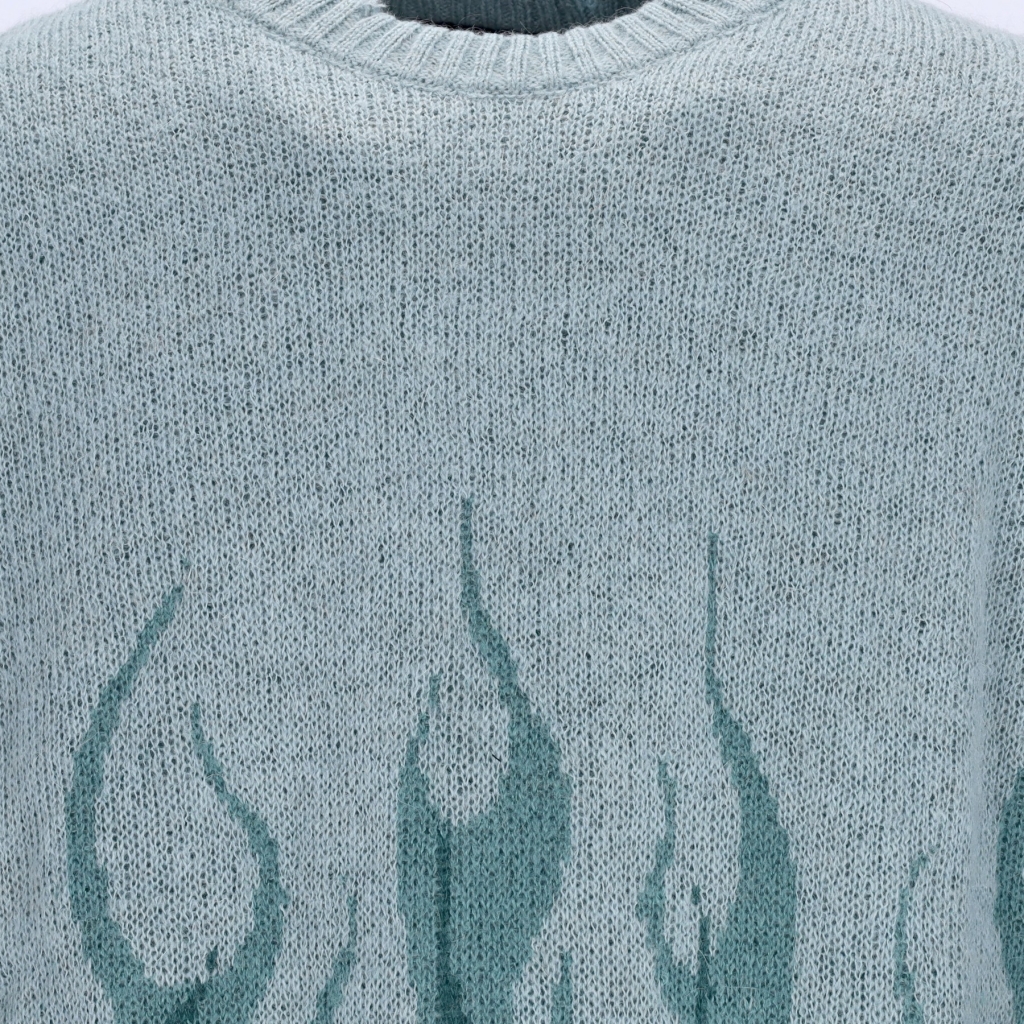 maglione uomo double flames l/s jumper BALSAM GREEN