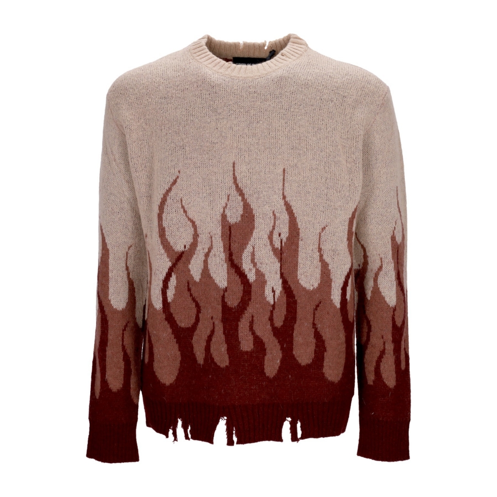 maglione uomo double flames l/s jumper GRAPE WINE