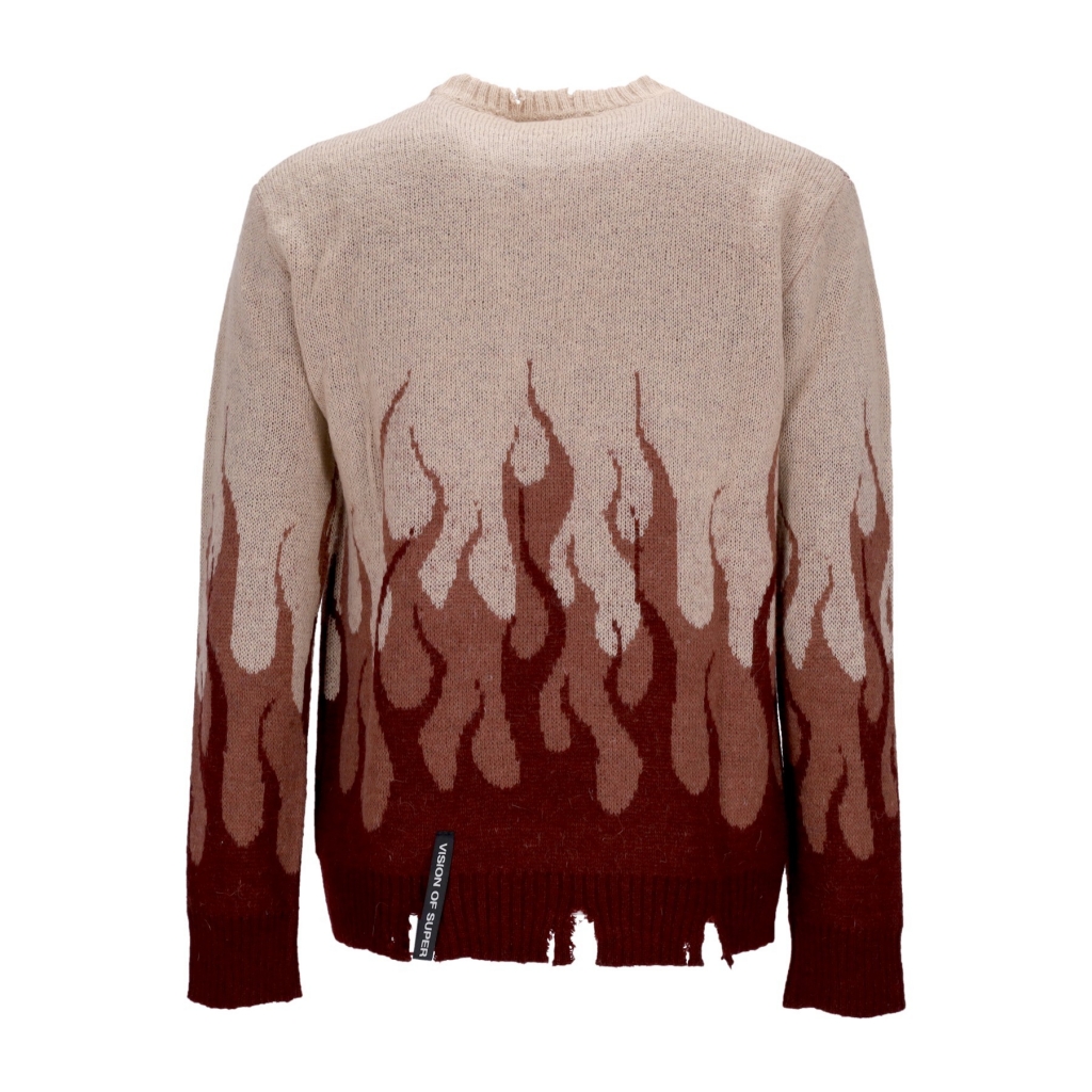 maglione uomo double flames l/s jumper GRAPE WINE