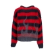 maglione donna black flames jumper RED