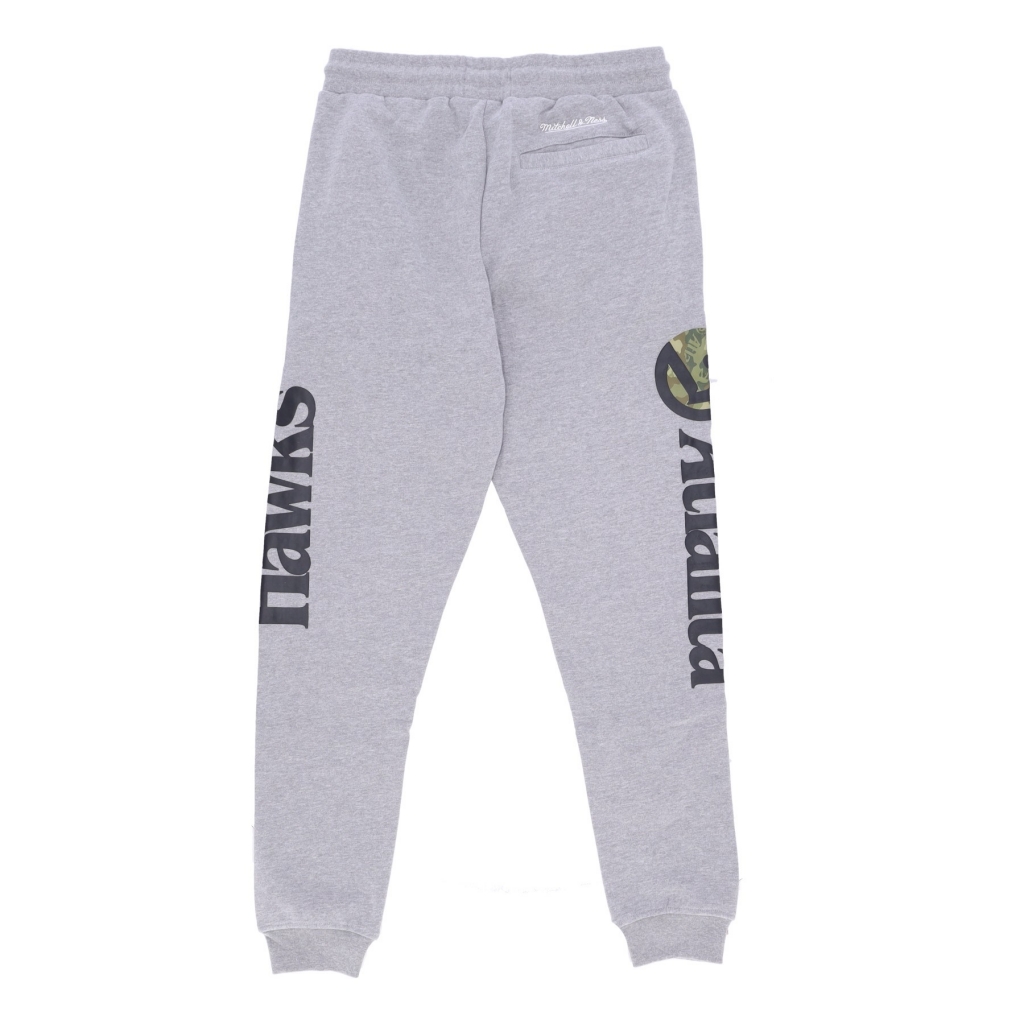 pantalone tuta felpato uomo nba ghost green camo sweatpants hardwood classics atlhaw GREY HEATHER