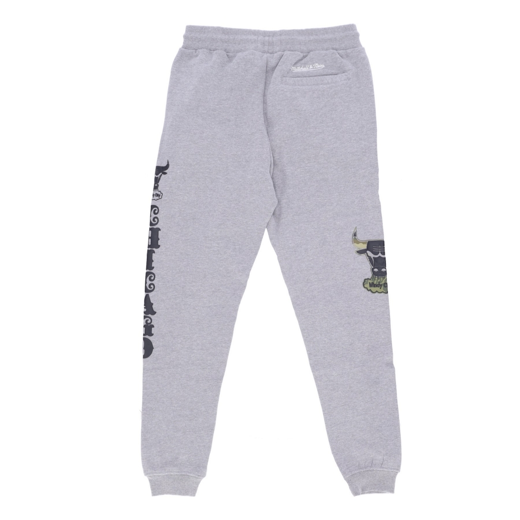 pantalone tuta felpato uomo nba ghost green camo sweatpants hardwood classics chibul GREY HEATHER