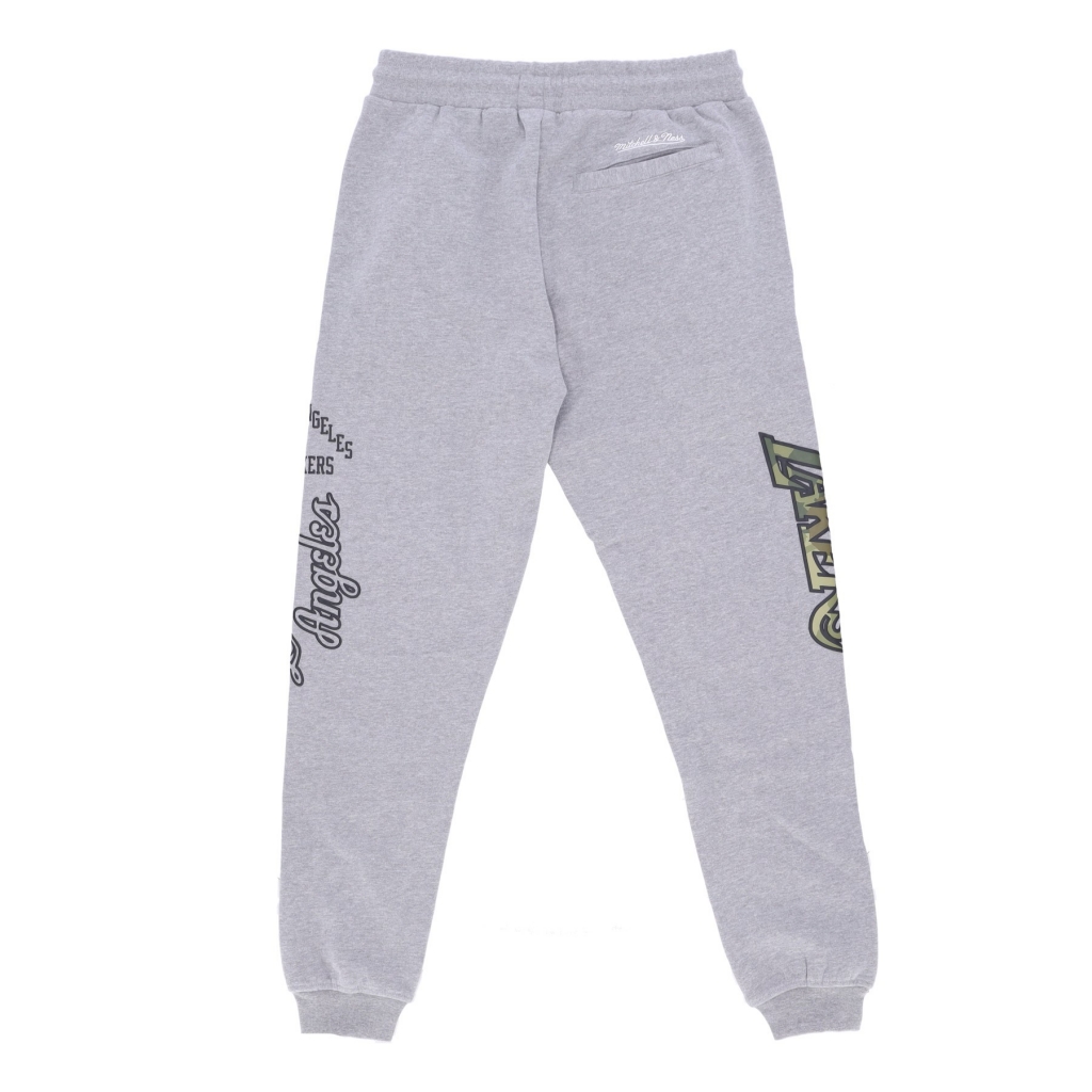 pantalone tuta felpato uomo nba ghost green camo sweatpants hardwood classics loslak GREY HEATHER