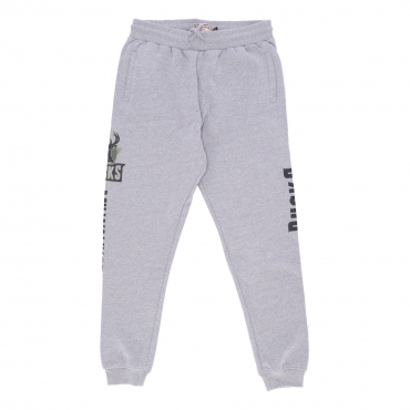 pantalone tuta felpato uomo nba ghost green camo sweatpants hardwood classics milbuc GREY HEATHER