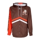 giacca a vento uomo nfl undeniable full zip windbreaker clebro BROWN