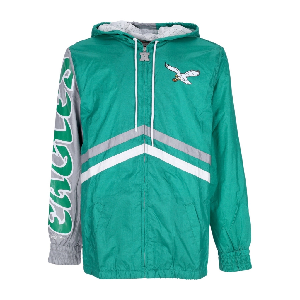 giacca a vento uomo nfl undeniable full zip windbreaker phieag KELLY GREEN