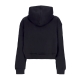 felpa leggera cappuccio corta donna always original laced hoodie BLACK