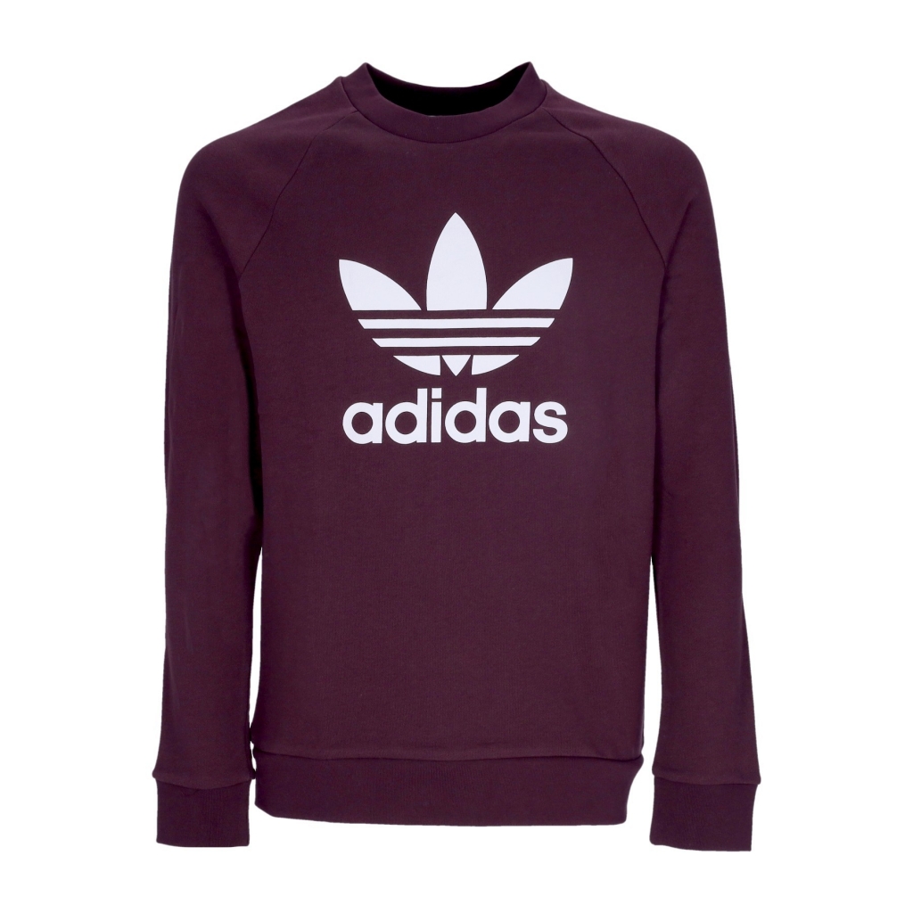 felpa leggera girocollo uomo trefoil crewneck SHADOW MAROON