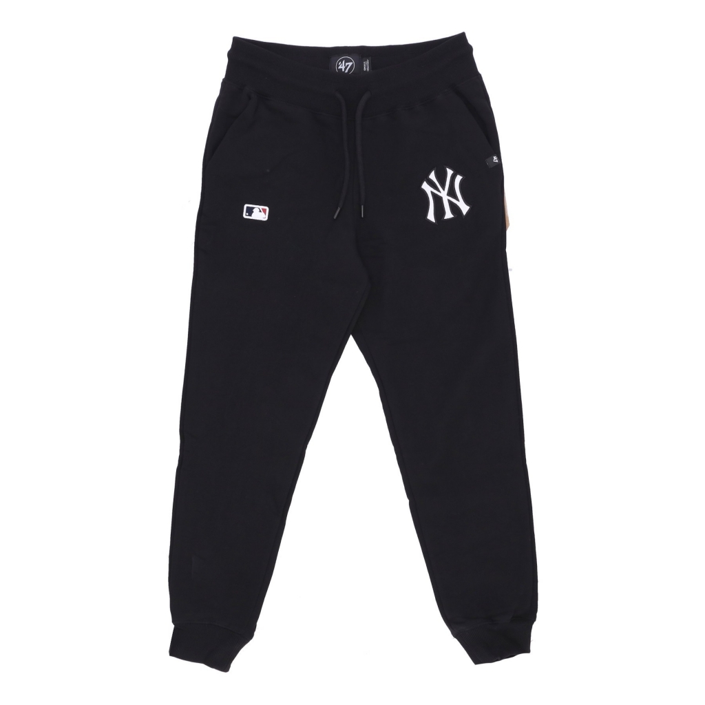 pantalone tuta felpato uomo mlb burnside track pant neyyan JET BLACK