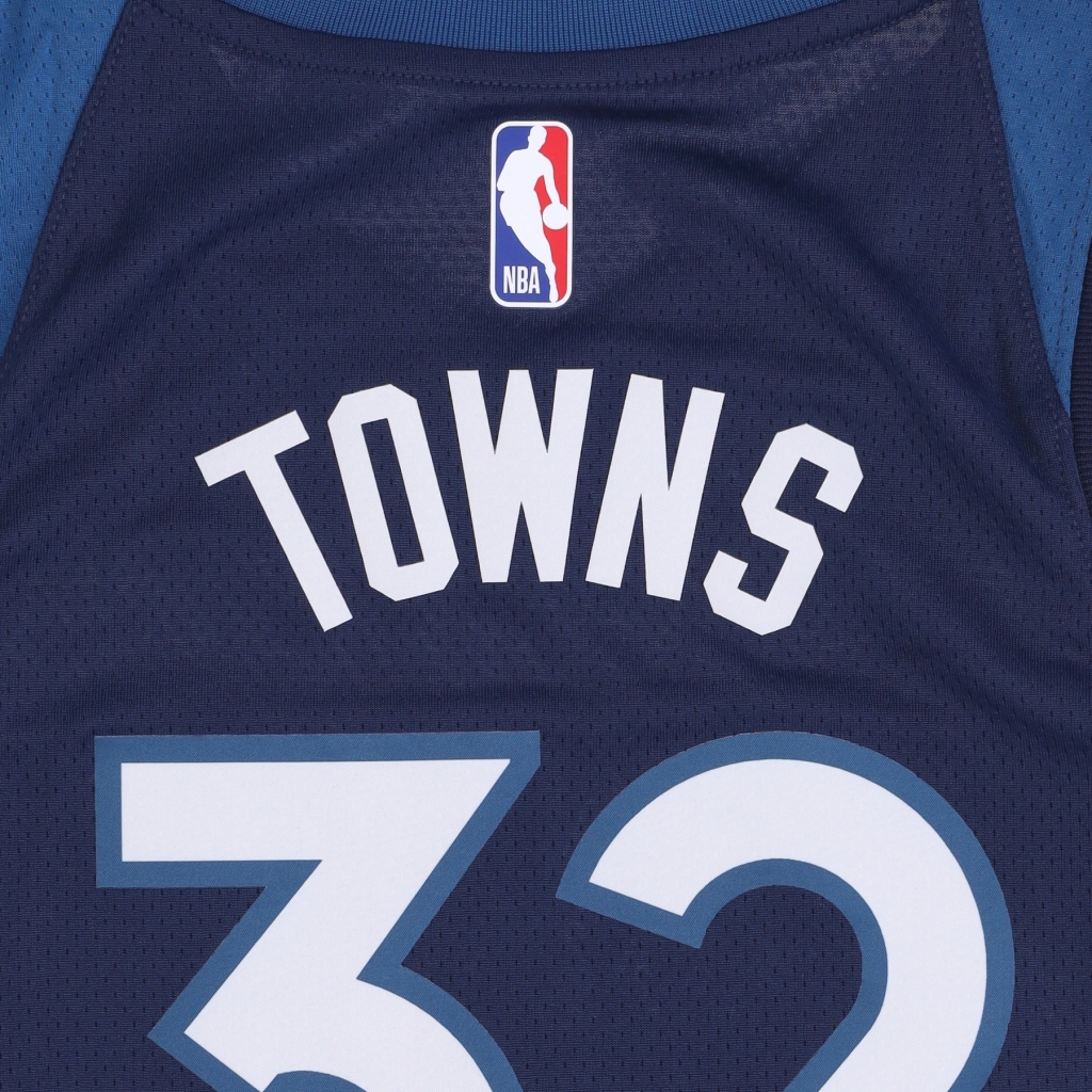 canotta basket uomo nba dri-fit swingman jersey icon edition 22 no 32 karl-anthony towns mintim COLLEGE NAVY