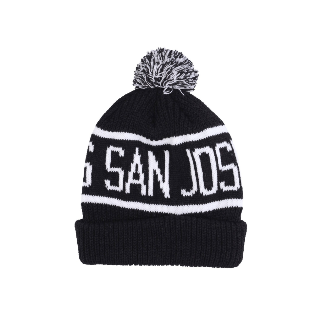 cappello pom pom uomo nhl calgary pom beanie sajsha BLACK