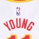 canotta basket uomo nba dri-fit swingman jersey association edition 2022/23 no 11 trae young atlhaw WHITE