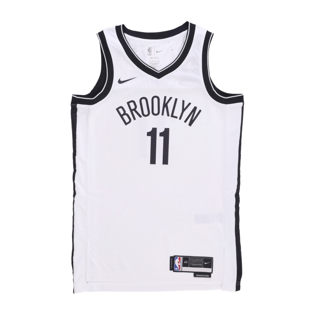 canotta basket uomo nba dri-fit swingman jersey association 2022/23 no 11 kyrie irving bronet WHITE