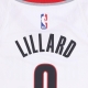 canotta basket uomo nba dri-fit swingman jersey association edition 2022/23 no 0 damian lillard porbla WHITE