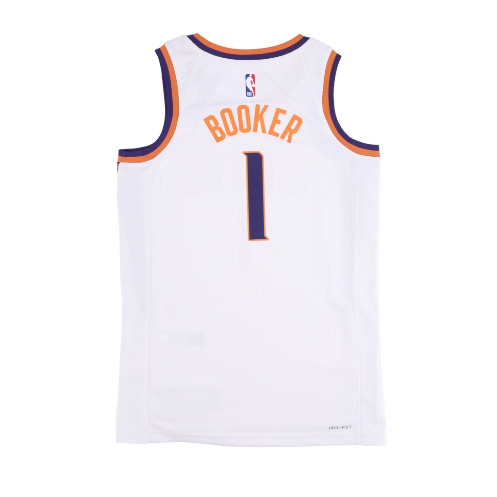 canotta basket uomo nba dri-fit swingman jersey association edition 2022/23 no 1 devin booker phosun WHITE