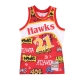 canotta basket uomo nba slap sticker swingman jersey hardwood classics no 21 dominique wilkins 1986-87 atlhaw RED