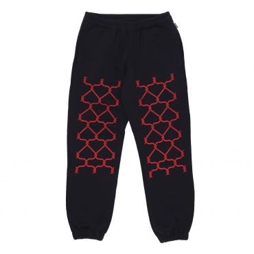 pantalone tuta felpato uomo net sweatpant BLACK