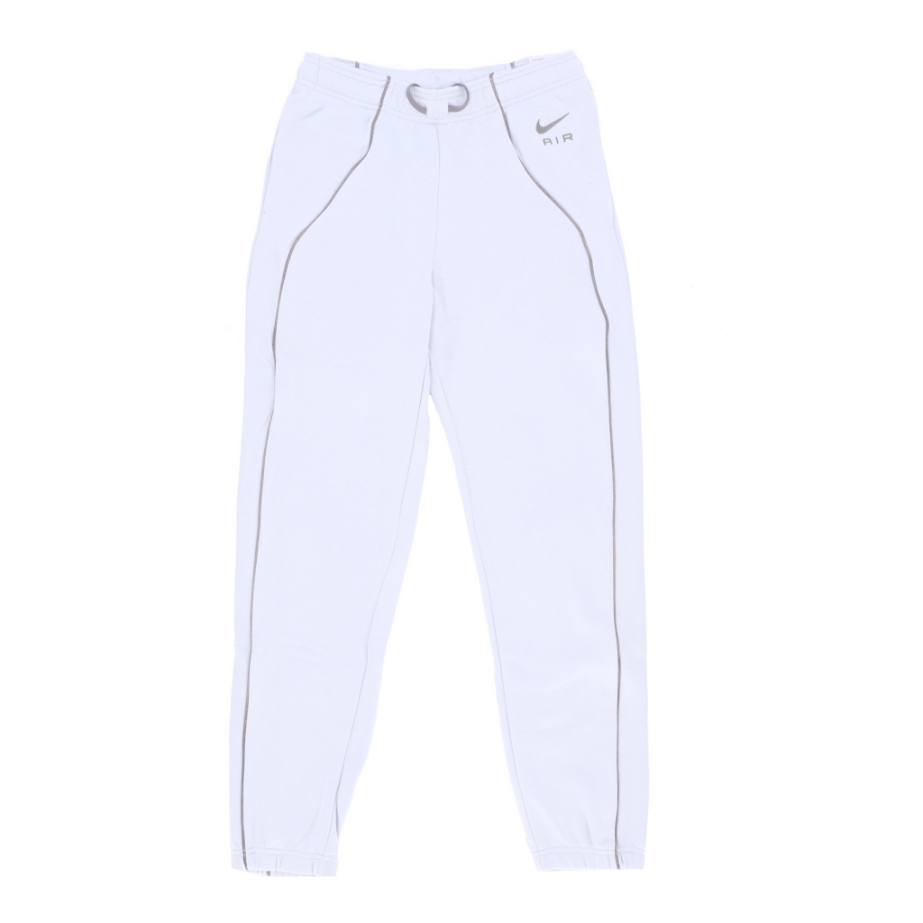 pantalone tuta felpato donna sportswear air fleece mid-rise joggers PURE PLATINUM/FLAT PEWTER/FLAT PEWTER