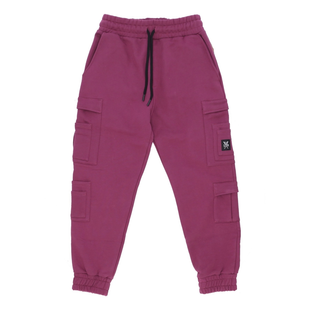 pantalone tuta felpato uomo retrofuture combat jogger PURPLE