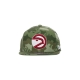 cappellino visiera piatta uomo nba tonal camo stretch fitted hardwood classics atlhaw CAMO GREEN