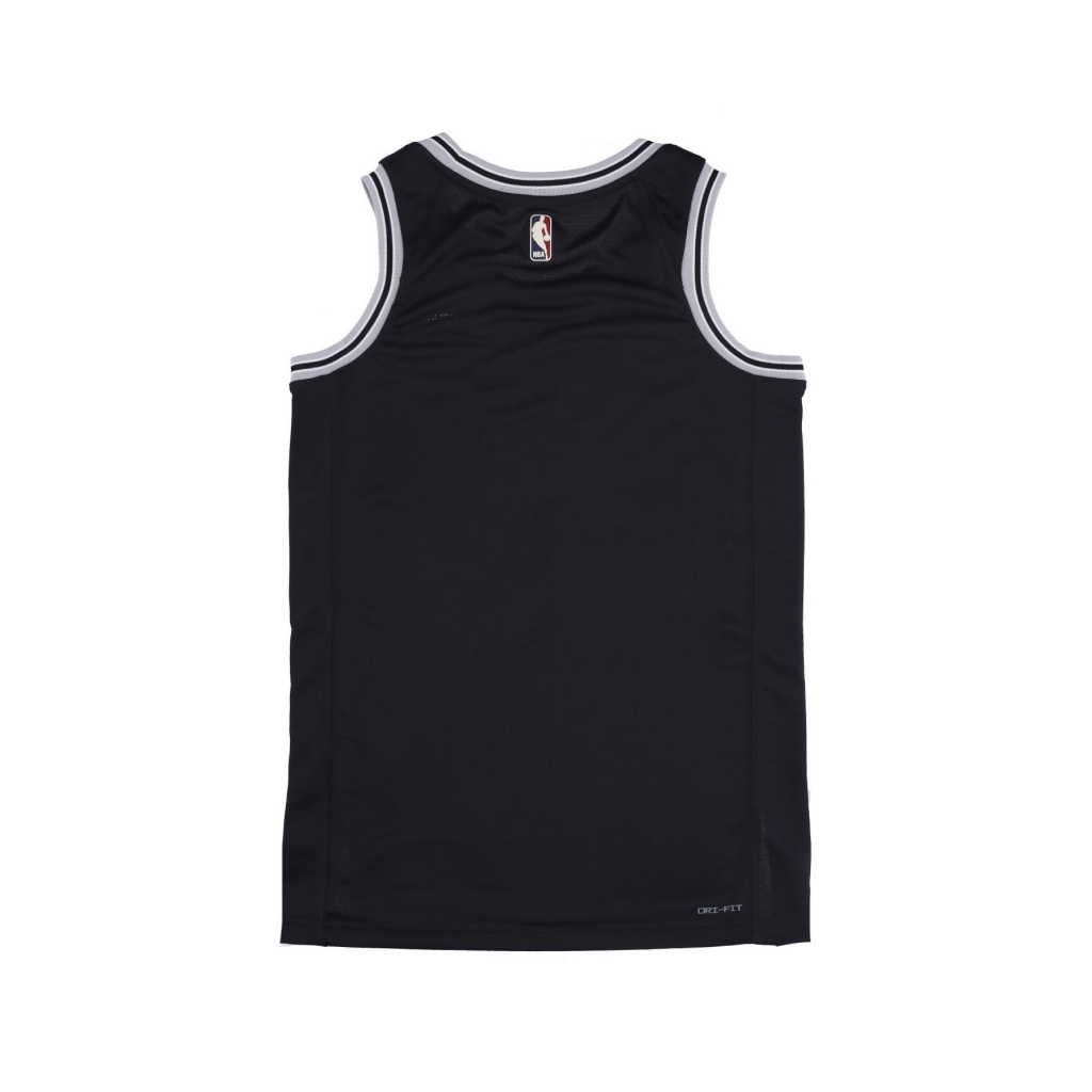 canotta basket uomo nba dri-fit swingman jersey hwc b22 sanspu BLACK/FIT SILVER/FIT SILVER