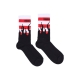 calza media uomo flames socks BLACK/RED/WHITE