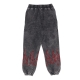 pantalone tuta felpato uomo embroidered flames pants GREY/RED