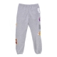 pantalone tuta felpato uomo nba team origins fleece pant hardwood classics loslak GREY HEATHER