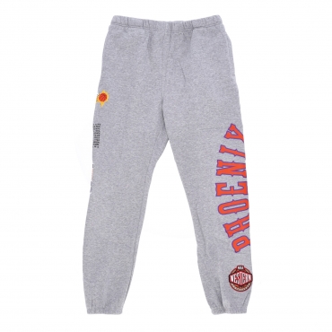 pantalone tuta felpato uomo nba team origins fleece pant hardwood classics phosun GREY HEATHER