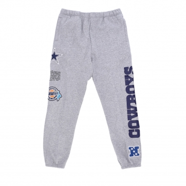 pantalone tuta felpato uomo nfl team origins fleece pant dalcow GREY HEATHER