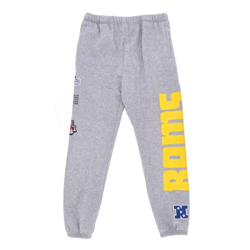 pantalone tuta felpato uomo nfl team origins fleece pant losram GREY HEATHER