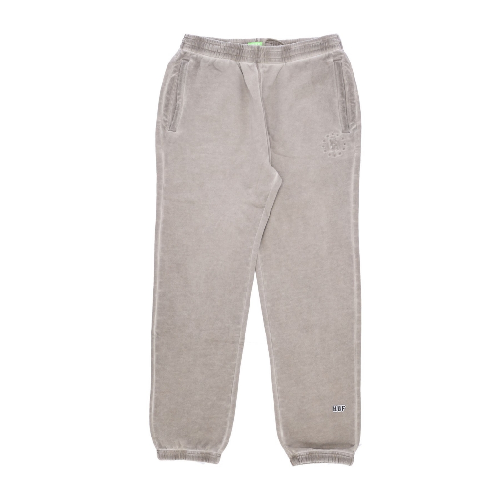 pantalone tuta felpato uomo 12 galaxies faded fleece pant KHAKI