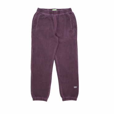 pantalone tuta felpato uomo 12 galaxies faded fleece pant WINE