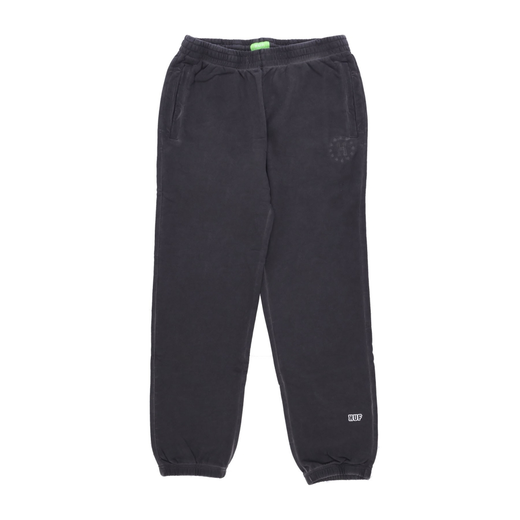 pantalone tuta felpato uomo 12 galaxies faded fleece pant GUN METAL