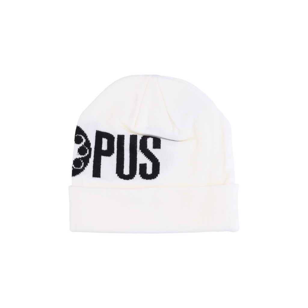 cappello uomo octopus logo beanie WHITE