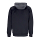 giacca tuta cappuccio uomo sportswear repeat sw pk full-zip hoodie BLACK/DK SMOKE GREY/WHITE