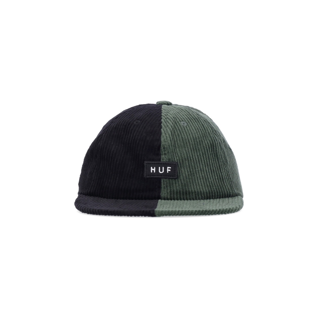 cappellino visiera piatta uomo marina cord 6 panel hat FOREST GREEN