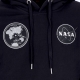 felpa leggera cappuccio uomo nasa voyager hoodie BLACK