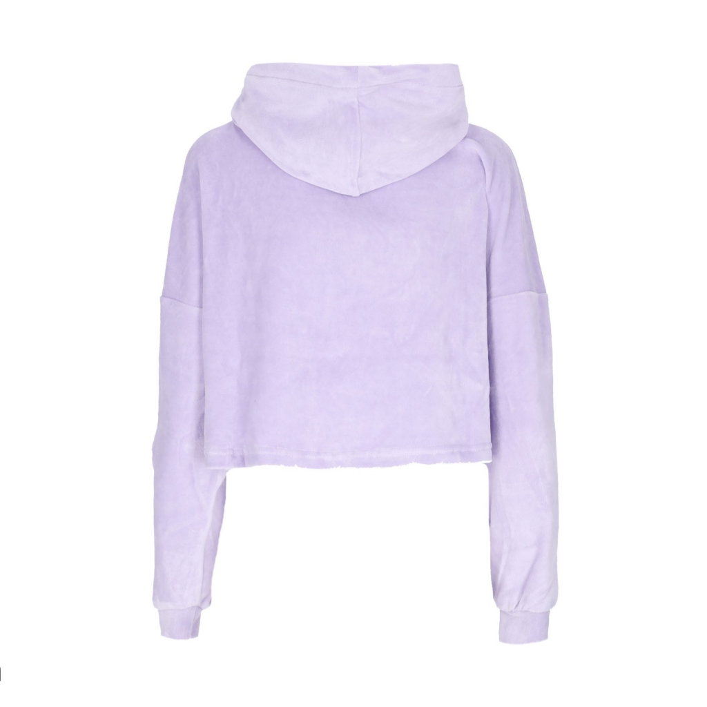 felpa leggera cappuccio corta donna frottee hoodie cos wmn PALE VIOLET