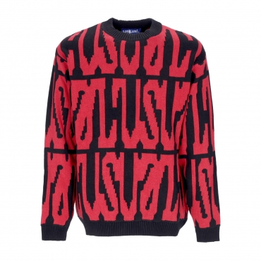 maglione uomo digi sweater BLACK/RED