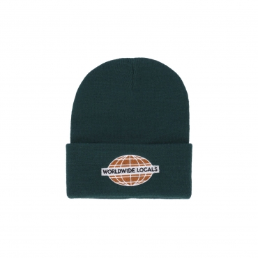 cappello uomo worldwide locals beanie GREEN